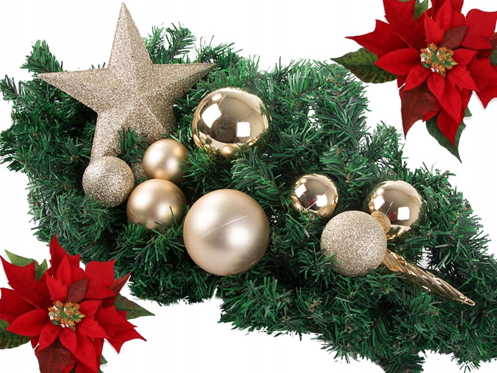 Bombki choinkowe na choinkę święta złote brokat gwiazda brokat 8 / 6 / 5